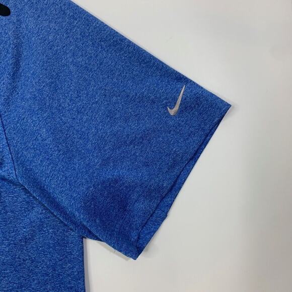 Nike Polo Shirt Mens XL Extra Large Blue Heather Golf Tour Performance Dri Fit - Picture 5 of 11